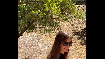 POV Hiking Trail Blowjob wPetite Romanian Cutie Nadia Noja